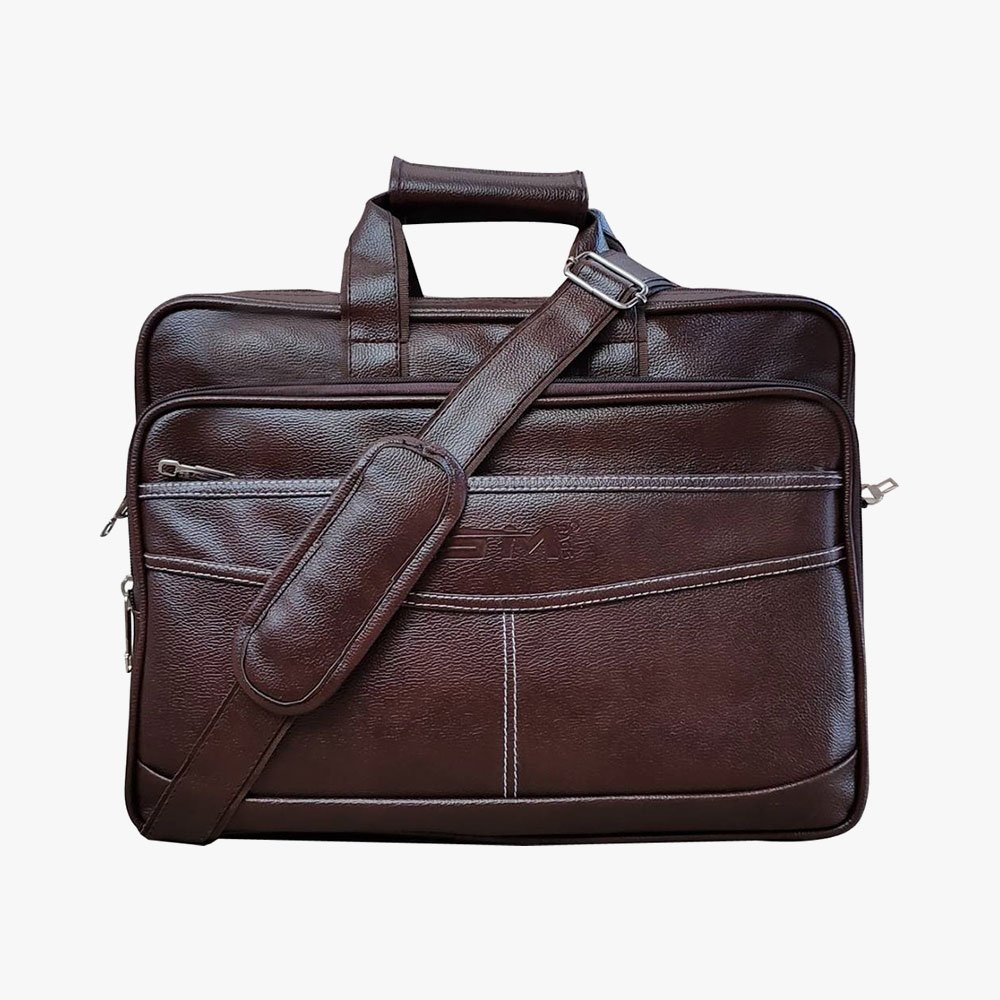 Loggin Synthetic Leather Laptop Executive Bag – Image 6