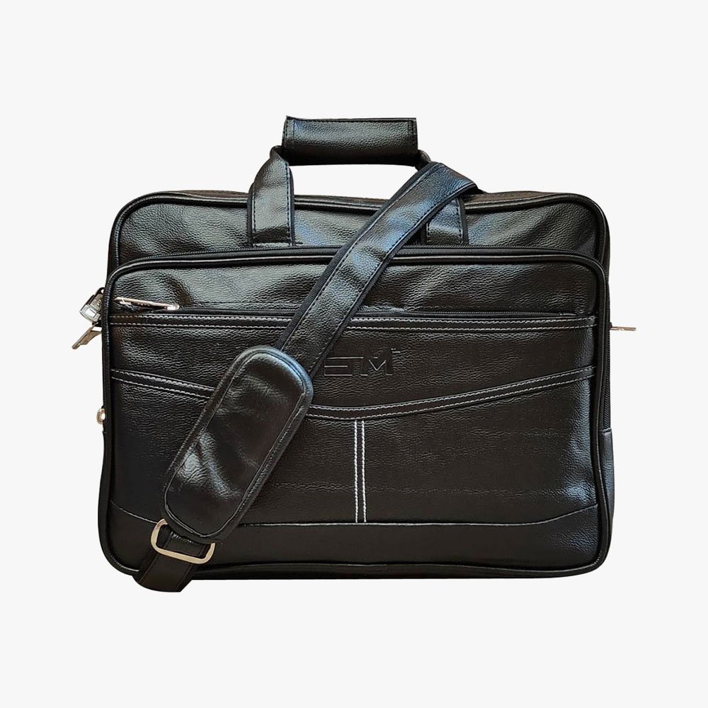 Loggin Synthetic Leather Laptop Executive Bag – Image 11