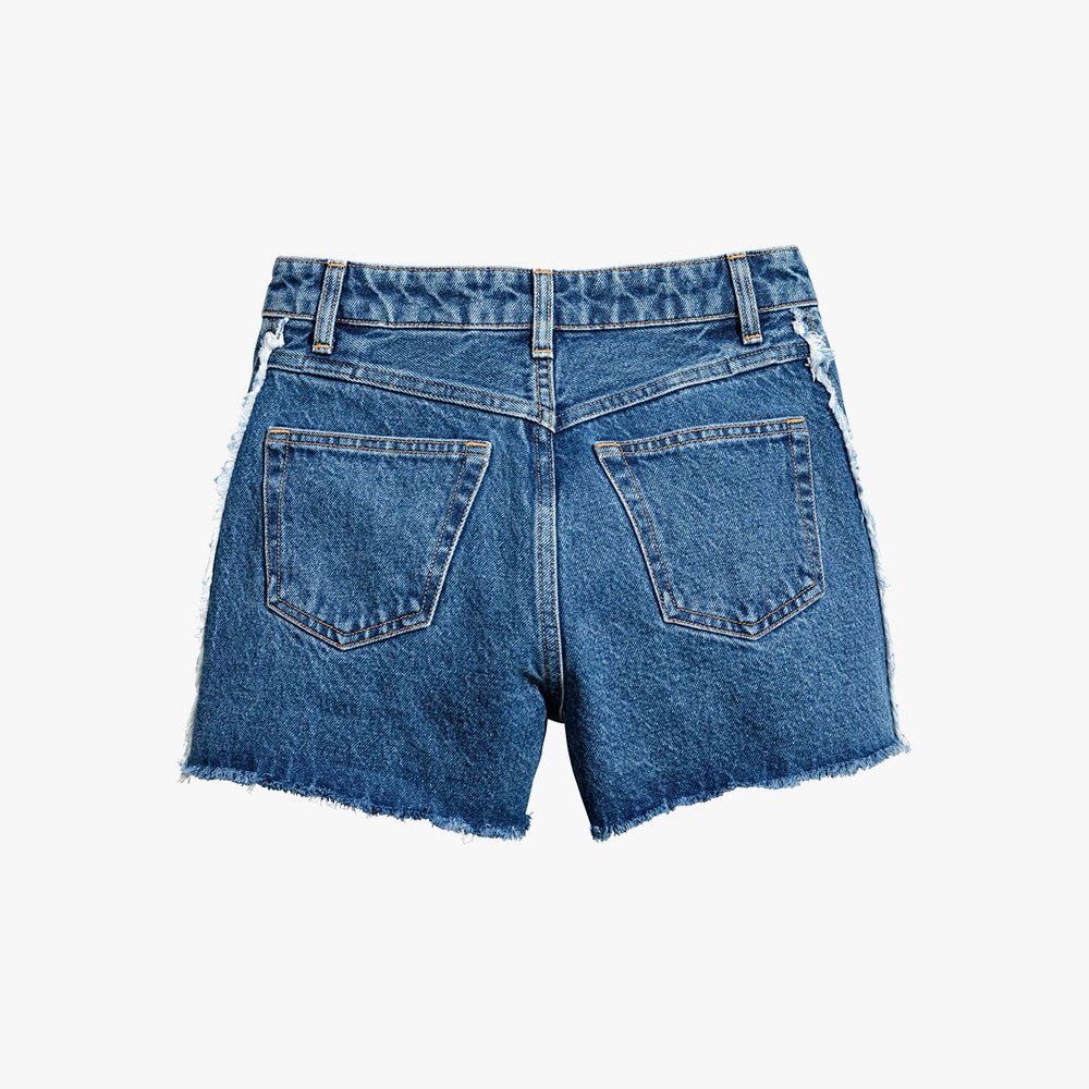 High Waist Straight Summer Jean Shorts Women – Image 2