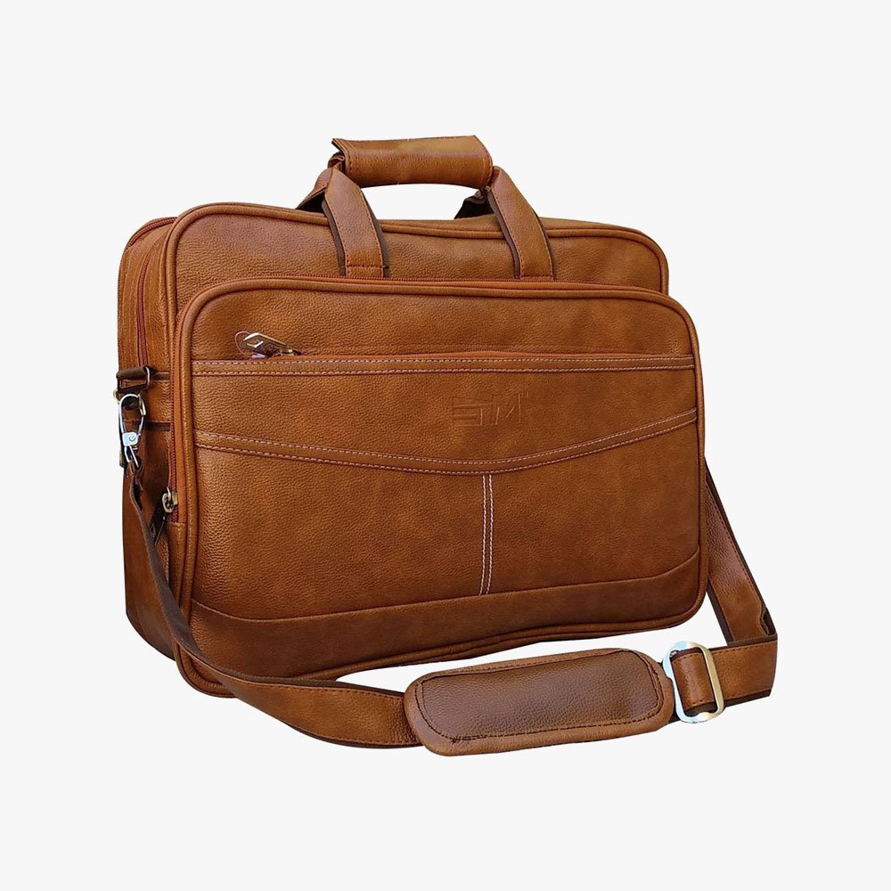 Loggin Synthetic Leather Laptop Executive Bag – Image 2