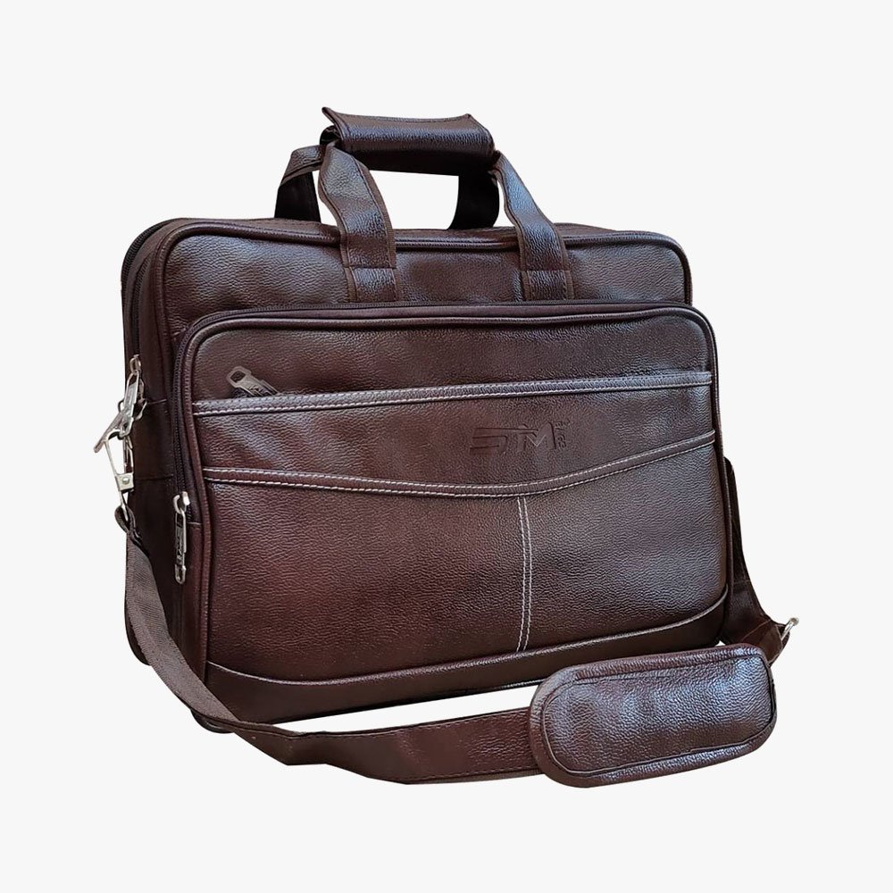Loggin Synthetic Leather Laptop Executive Bag – Image 7