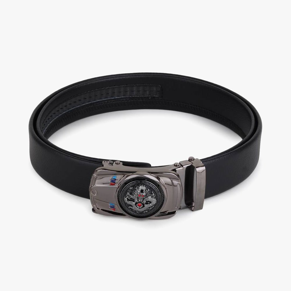 Just Style Men Black Artificial Leather Belt – Image 3