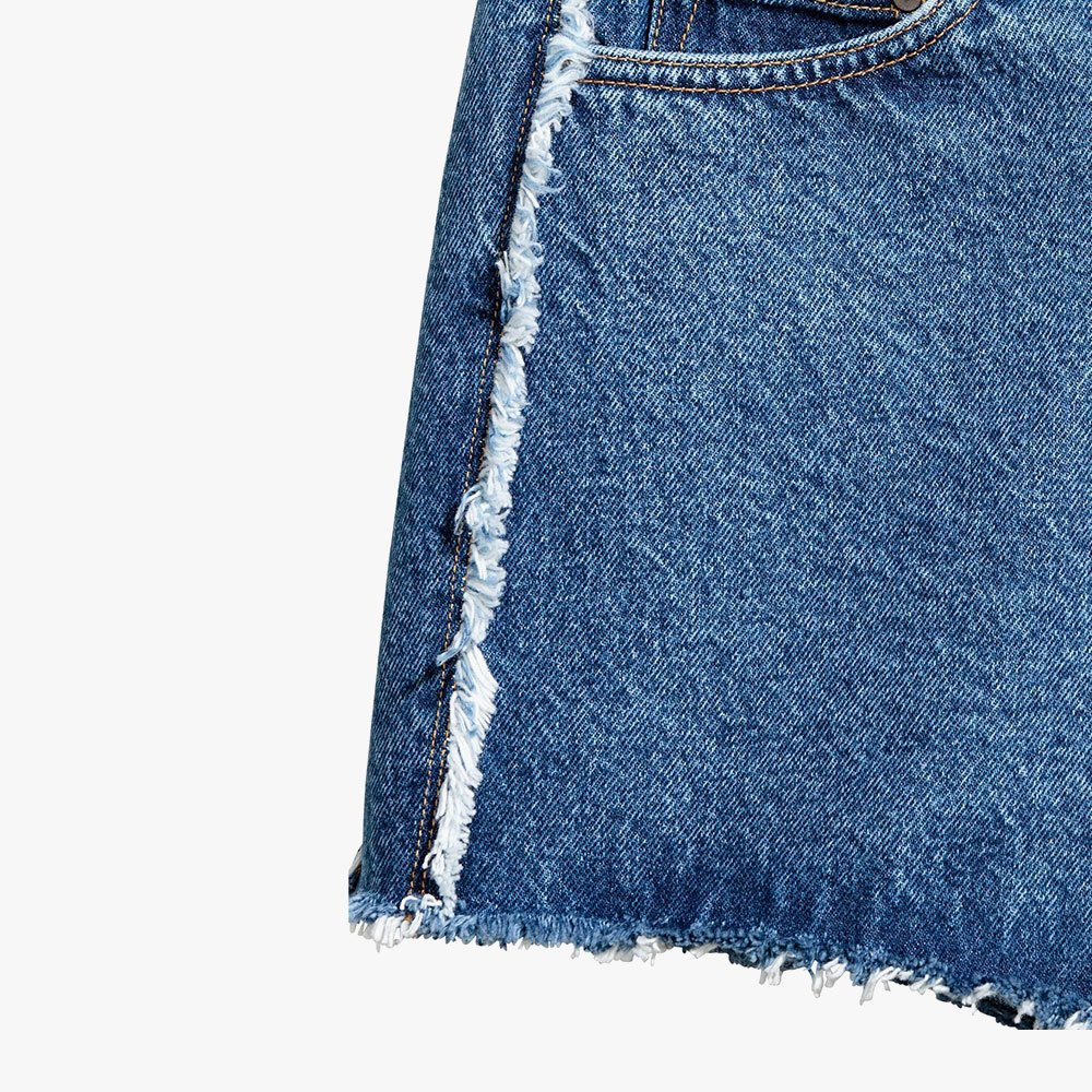 High Waist Straight Summer Jean Shorts Women – Image 3