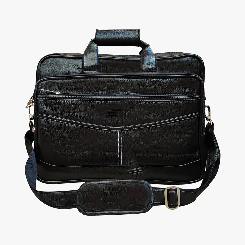 Loggin Synthetic Leather Laptop Executive Bag – Image 13