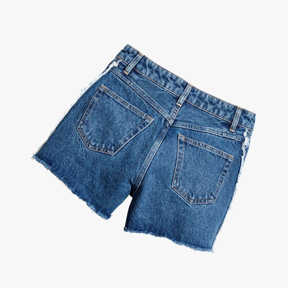 High Waist Straight Summer Jean Shorts Women – Image 4