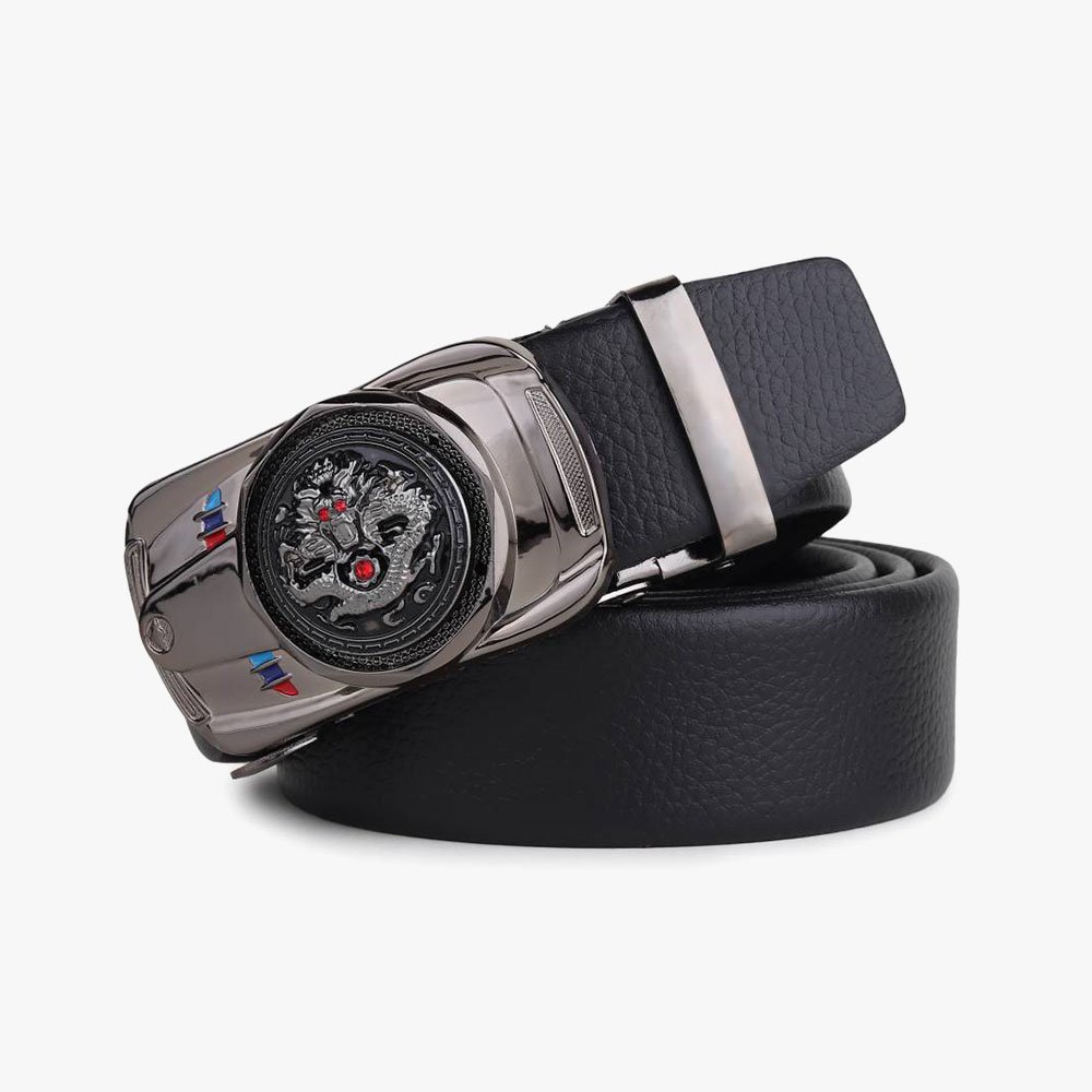 Just Style Men Black Artificial Leather Belt